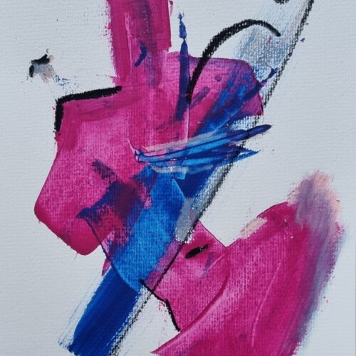 Devil with contrabass (21x30 cm - 115,-€)